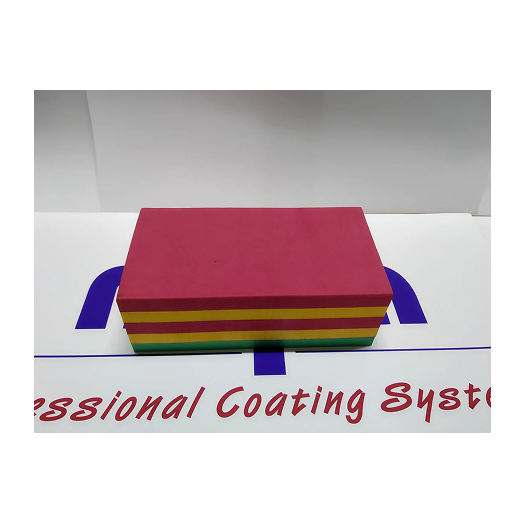 Шлифовальный брусок 3-х цветный 135 х 70 х 47 мм