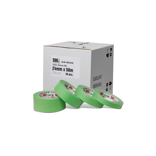 SOLL GREEN 80 липкая маскирующая лента термостойкая