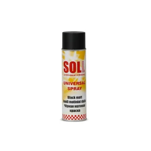 SOLL UNIVERSAL SPRAY чёрная матовая краска 500 мл